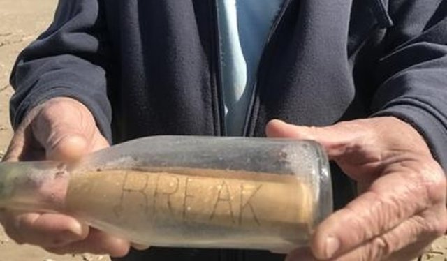 Texas couple find 56-year-old message in a bottle