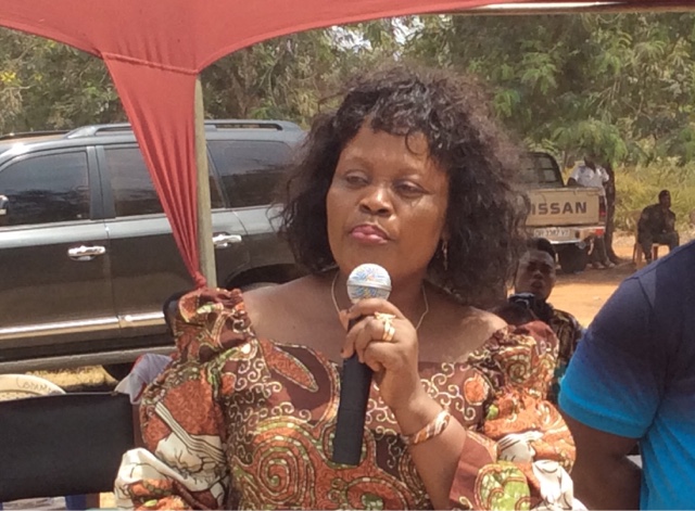 Audio: Helen Ntoso explains 'bloody widow' placard
