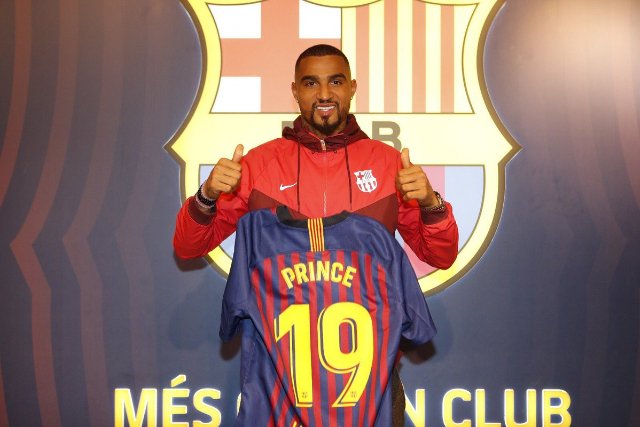 Barcelona announce loan signing of Kevin-Prince Boateng