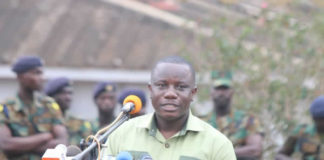 Defence minister, Dominic Nitiwul