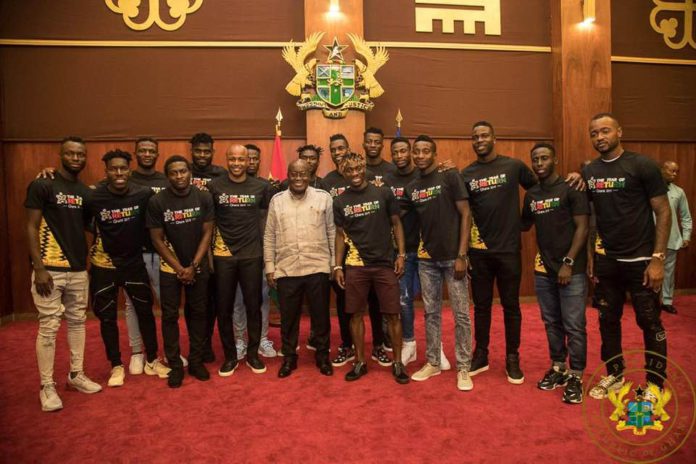 Akufo Addo and black stars Akufo Addo and black stars