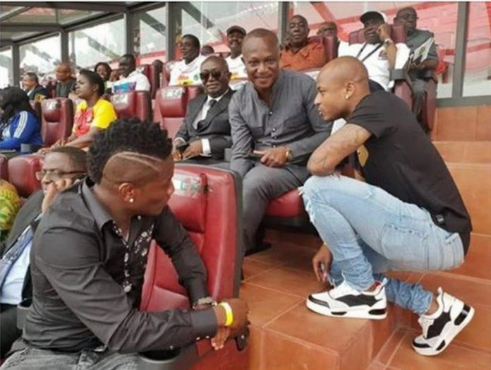 Asamoah Gyan, Kwesi Appiah and André Ayew
