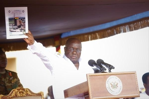 Akufo Addo with the cover documen Akufo Addo with the cover documen