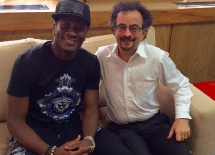 Asamoah Gyan and Jon Benjamin