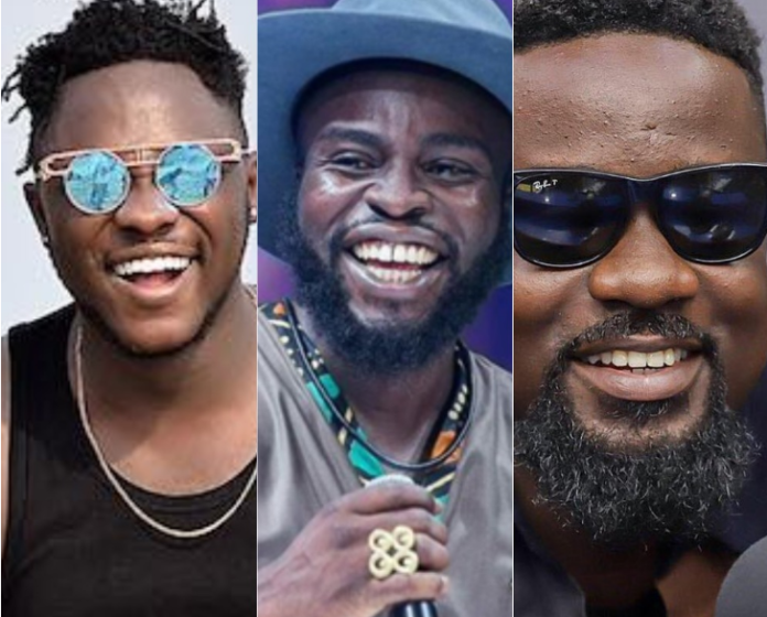 File Photo Medikal, Manifest and Sarkodie