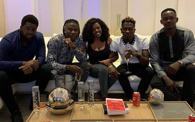 From L-R Bulldog, Stonebwoy, Nana Aba Anamoah, Shatta Wale, Blakk Cedi