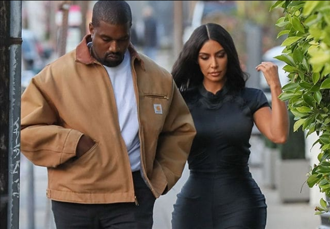Kanye West and Kim Kardashian West