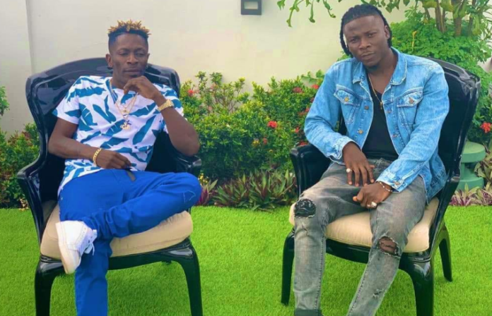 L-R: Shatta Wale and Stonebwoy