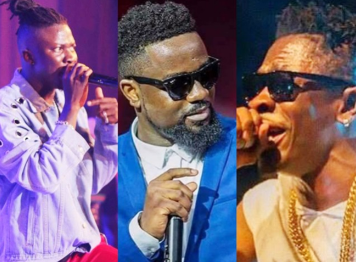 Stonebwoy, Sarkodie and Shatta Wale