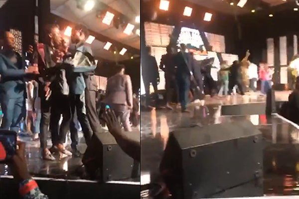 Stonebwoy pulls gun as Bhim Nation, Shatta Wale camps clash