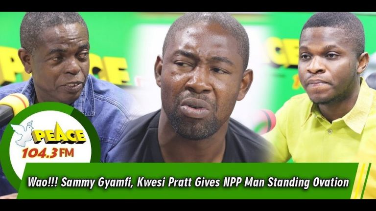Video: NDC’s Sammy Gyamfi gives NPP’s Okoe Boye ‘standing ovation’ as Pratt applauds MP