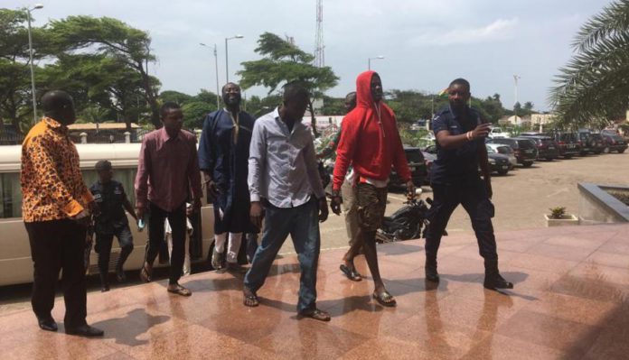 The accused persons leaving the court premises The accused persons leaving the court premises kidnap