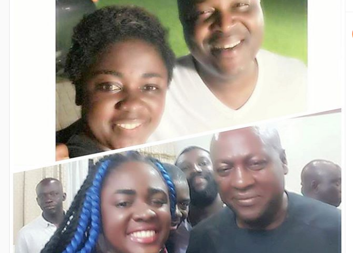 Actress Tracy Boakye and the Mahama brothers