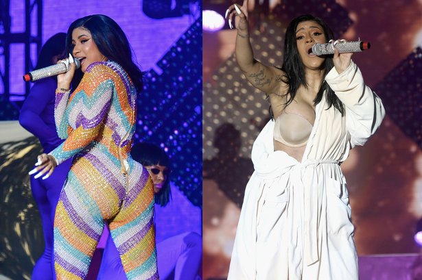 Cardi B's jumpsuit ripped from all her twerking