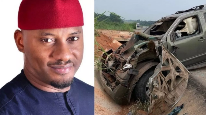 Nollywood actor cum politician Yul Edochie thanks God after surviving ghastly accident