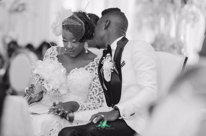 Stonebwoy and his wife Louisa