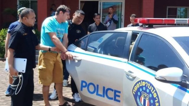 The two were arrested on the outskirts of Pattaya in Thailand