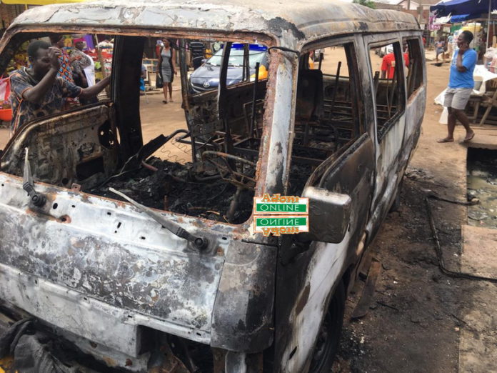 Burnt vehicle