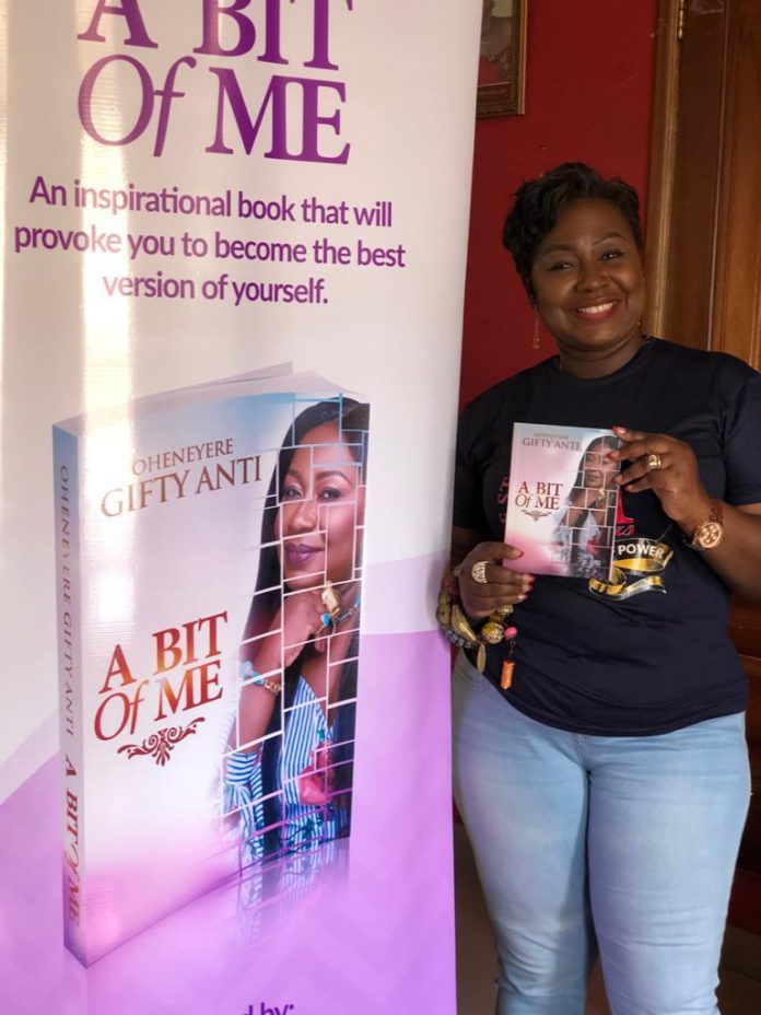 Gifty Anti, will launch her first book titled ‘A Bit Of Me’ Gifty Anti book