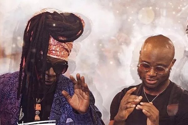 Kojo Antwi (left) and King Promise