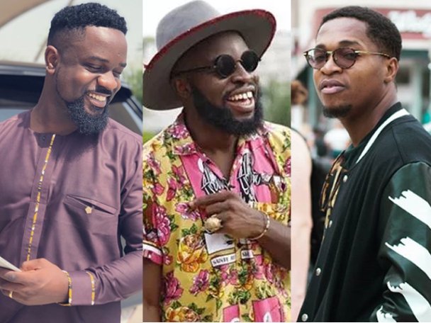Sarkodie (Left), M.anifest (middle) and Ko-Jo Cue are among artistes who congratulated Shatta Wale and Stonebwoy on their milestone