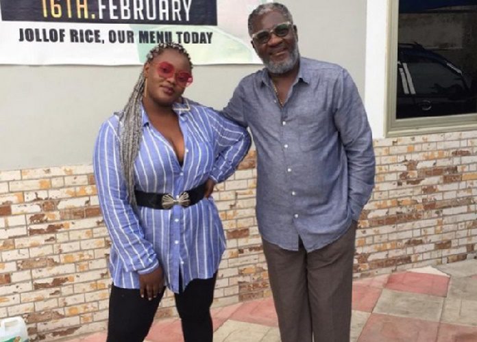 Staboy Kwarteng and his new artiste, Kim Maureen Staboy Kwarteng and his new artiste, Kim Maureen