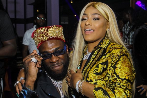 Burna Boy and his girlfriend Stefflon Don Burna Boy and his girlfriend Stefflon Don