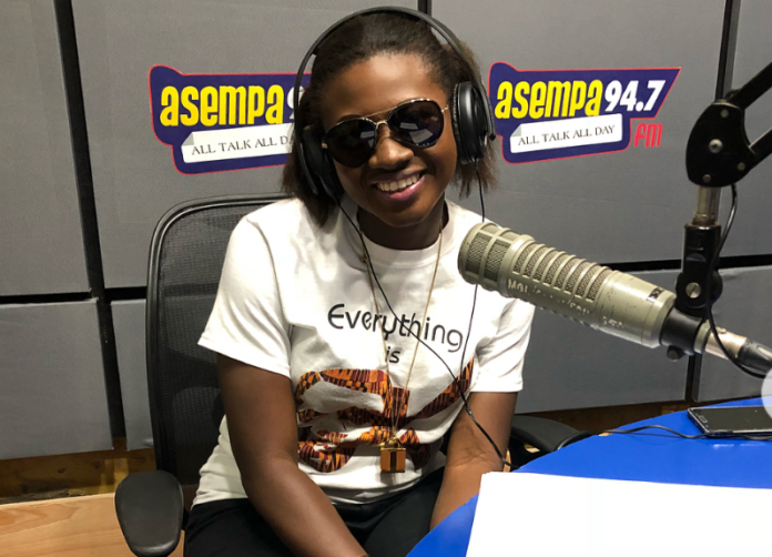 Martha Ankomah at Asempa FM studio Martha Ankomah at Asempa FM studio