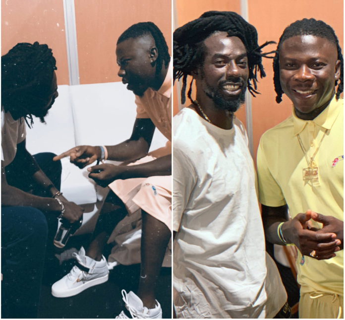 Stonebwoy meets legendary Buju Banton