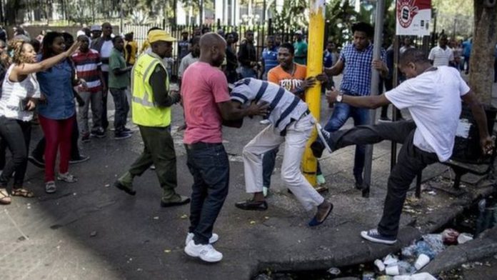 Xenophobic More than 50 foreign-owned shops and businesses have been destroyed Xenophobic More than 50 foreign-owned shops and businesses have been destroyed