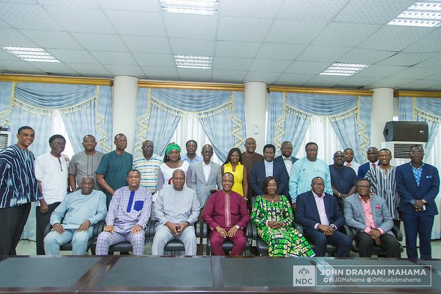 The former President led discussions on a number of subject areas, including corruption, a national development agenda, education, the Electoral Commission, security and the banking and financial sector. The former President led discussions on a number of subject areas, including corruption, a national development agenda, education, the Electoral Commission, security and the banking and financial sector.