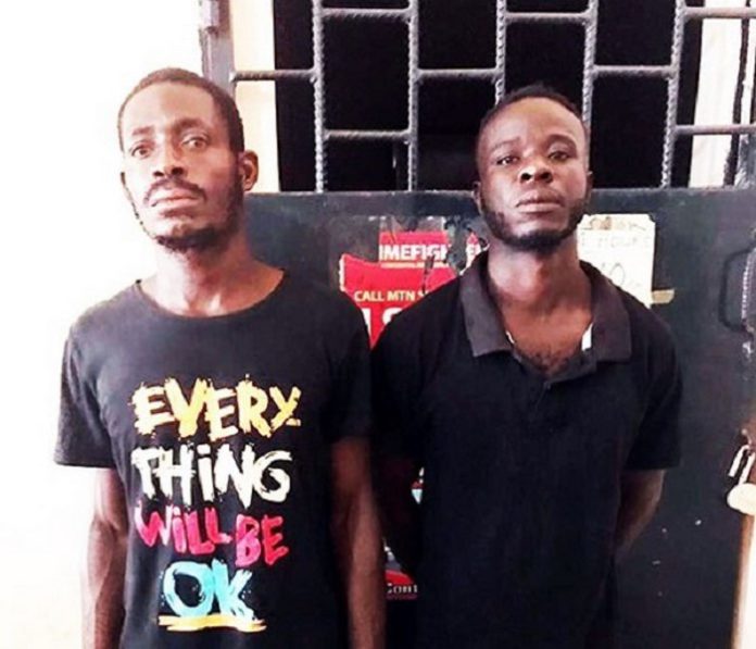 The suspects Francis Kwaku Azumah (L) and Kobby (R) The suspects Francis Kwaku Azumah (L) and Kobby (R)