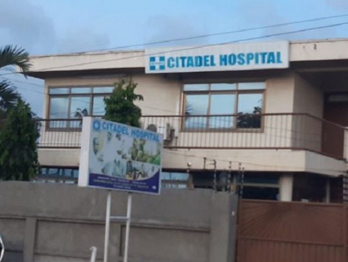 coup Front view of the hospital Citadel hospital