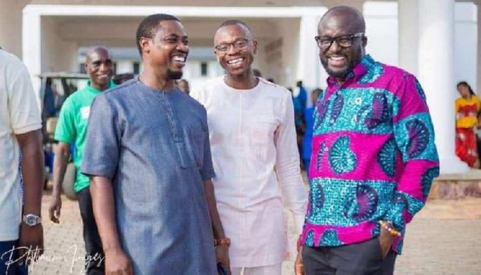 NYA Emmanuel Sin-nyet Asigri and his two deputies Mr. Richard Ebbah Obeng and Bright Acheampong