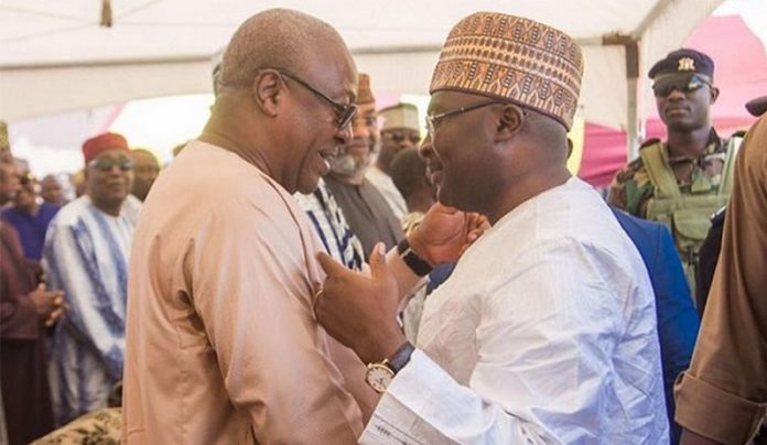 Vice-President Dr Bawumia and John Mahama at the adua of the Chief Imam’s sister Vice-President Dr Bawumia and John Mahama at the adua of the Chief Imam’s sister