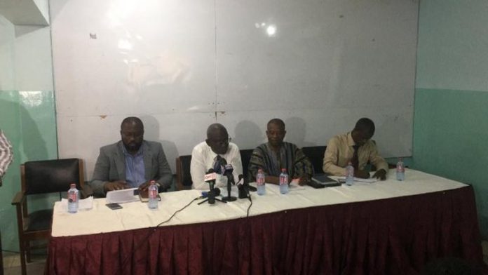 Some members of the Ghana Book Publishing Association at the news conference Some members of the Ghana Book Publishing Association at the news conference