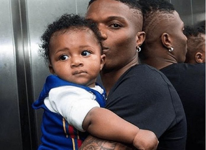 Wizkid and his son Zion Wizkid and his son Zion