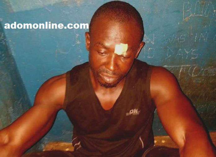 Charles Frimpong after his arrest Charles Frimpong after his arrest