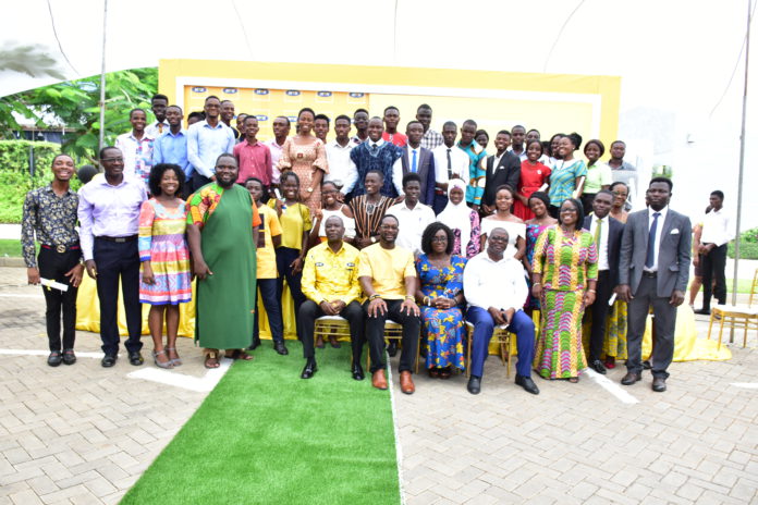 A group picture of MTN Bright Scholarship beneficiaries from Northern Sector MTN