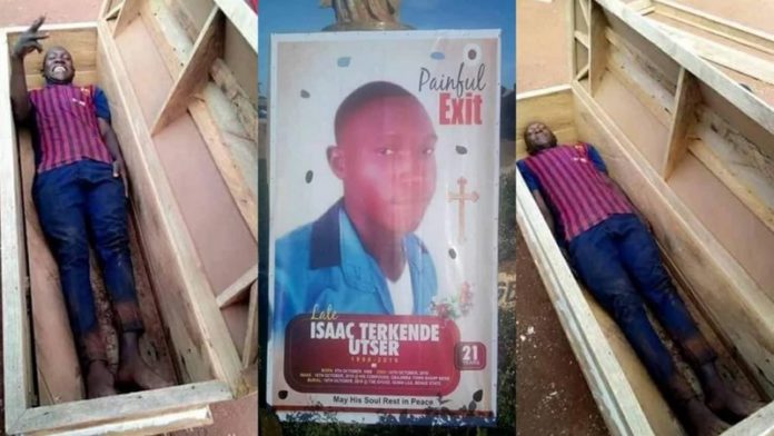 Adventurous young man dies a day after lying in a coffin to take pictures Adventurous young man dies a day after lying in a coffin to take pictures