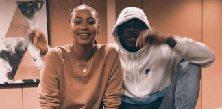 Stonebwoy captured in a photo with Keri Hilson