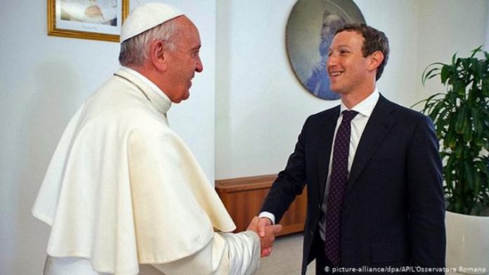 Pope Francis and Mark Zuckerberg Pope Francis and Mark Zuckerberg