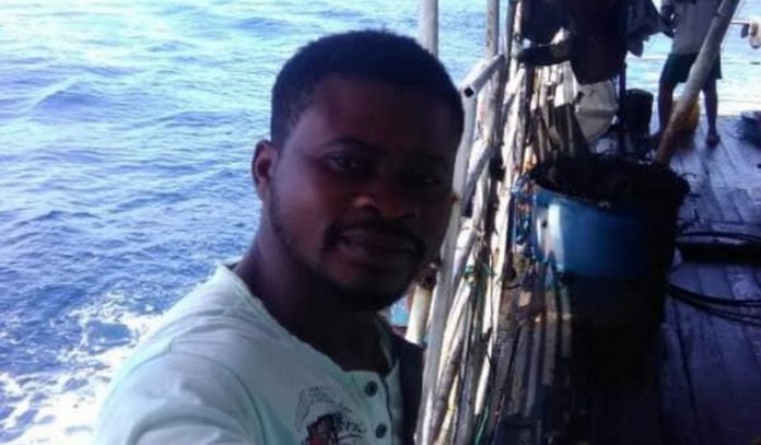 Emmanuel Essien went missing from the trawler Meng Xin 15 on July 5, 2019 Emmanuel Essien went missing from the trawler Meng Xin 15 on July 5, 2019