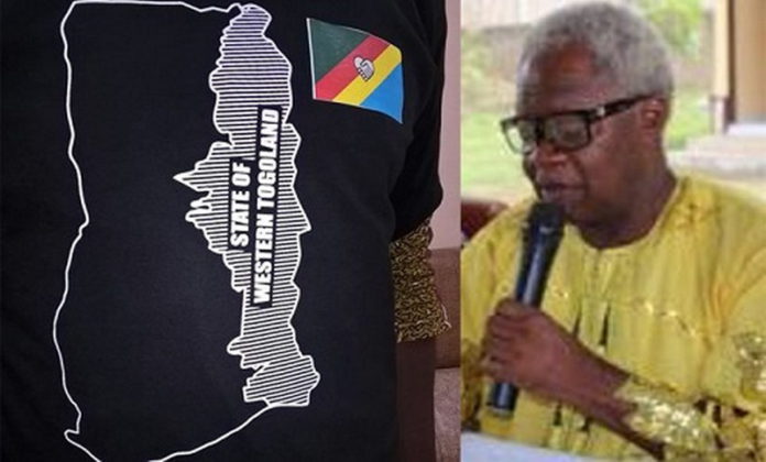Leader of the Separatist movement, Mr. Charles Komi Kudzordzi (r)