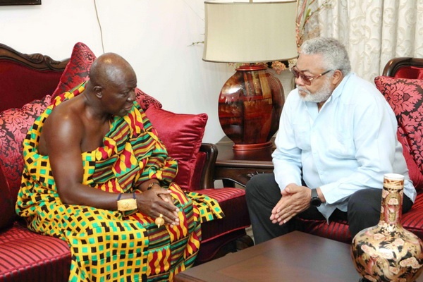 Otumfuor visits Rawlings Otumfuor visits Rawlings
