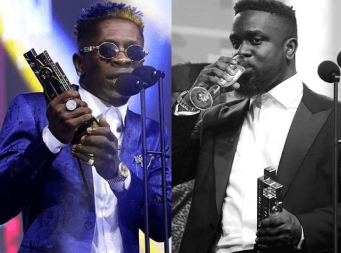 Shatta Wale (L) and Sarkodie Shatta Wale (L) and Sarkodie