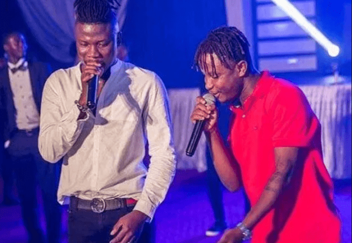 Stonebwoy and Kelvyn Boy (R) Stonebwoy and Kelvyn Boy (R)