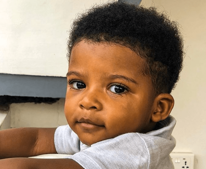 Kidi's 3-year-old son Kidi's 3-year-old son