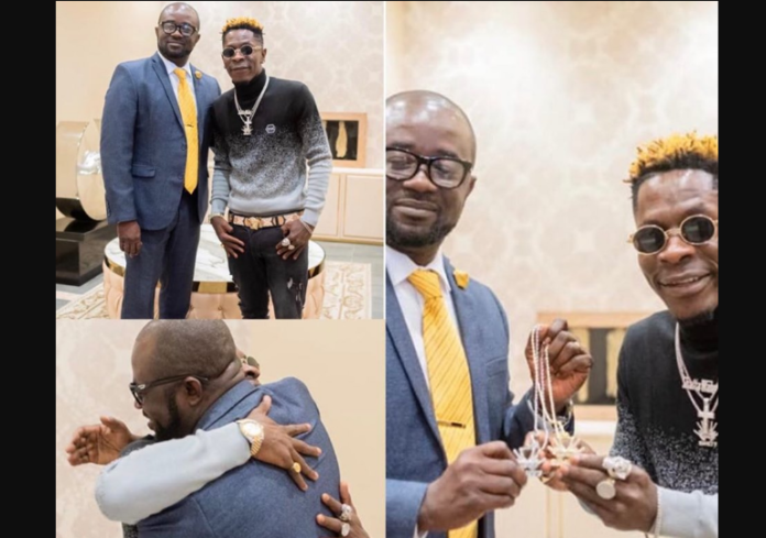 Shatta Wale meets new GFA president to discuss youth empowerment in sports Shatta Wale meets new GFA president to discuss youth empowerment in sports