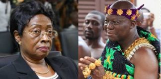 Chief Justice Sophia Akuffo and Asantehene Otumfuo Osei Tutu II